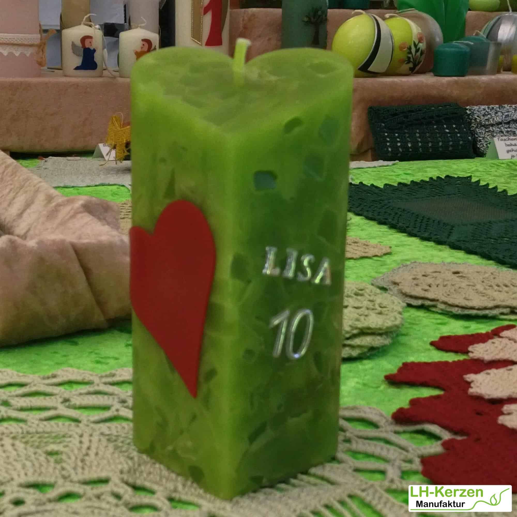 Kerzenbeschriftung Beschriftete Kerze